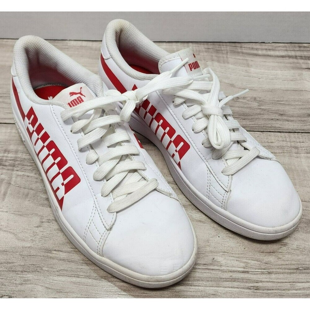 Puma Red & white Shoes Sneakers Size 6C soft Foam Optimal Comfort
